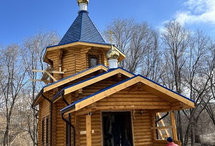 На текущий момент завершается строительство храма в память о святом Агапите Печерском